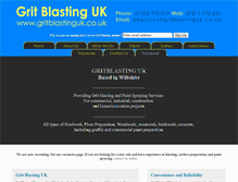 Tablet Screenshot of gritblastinguk.co.uk